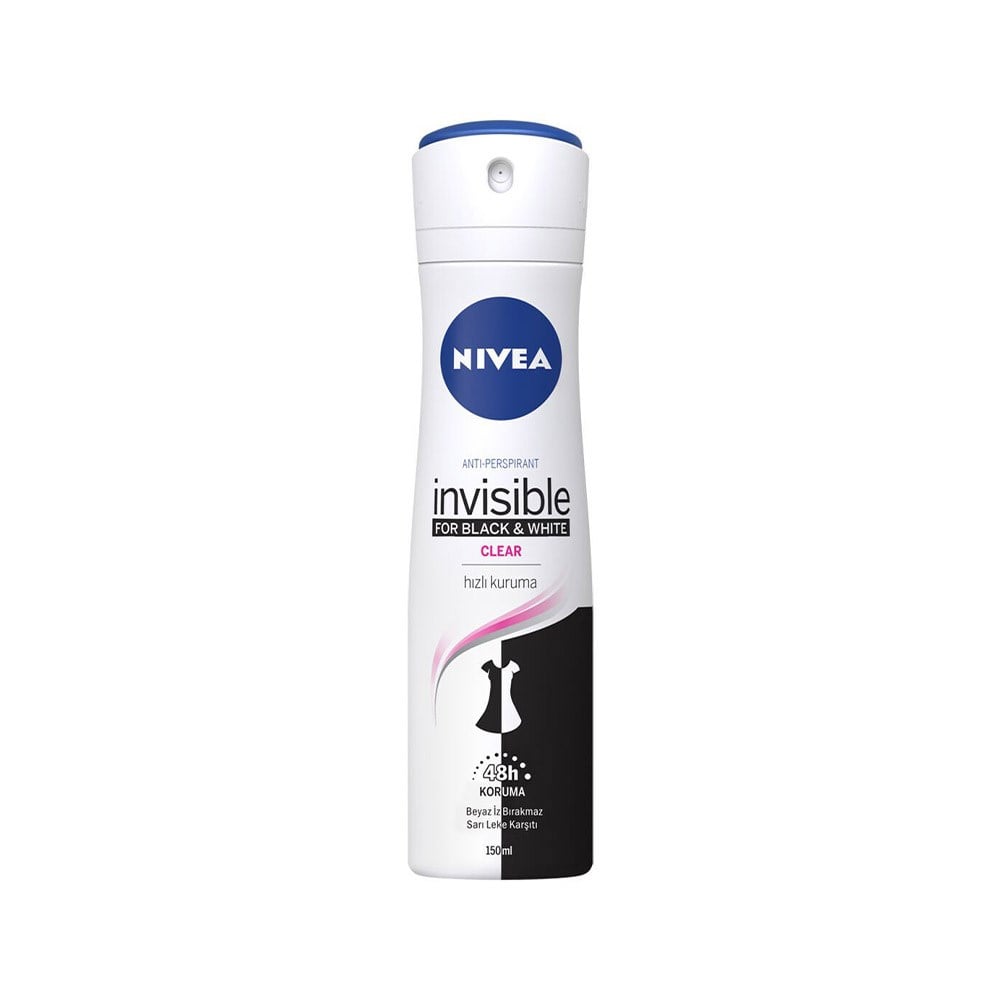 Nıvea Deo Sprey 150 Ml Kdn Inv Black&whıte Clear