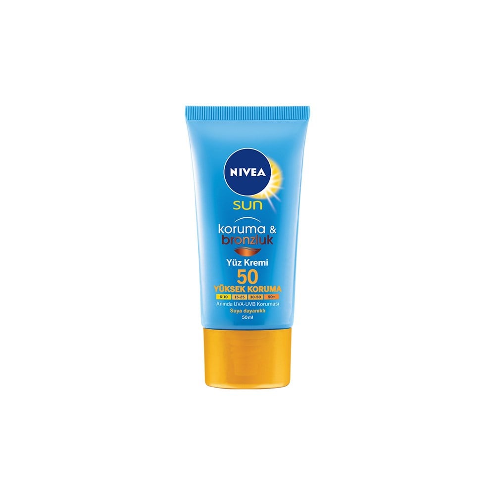 Nıvea Sun Yüz Kremi 50 Ml Koruma & Bronzluk