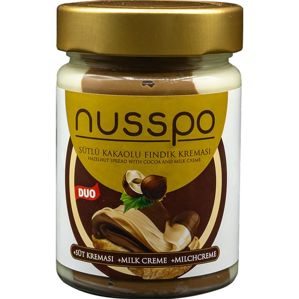 Nusspo Dua Sütlü Kakaolu Fındık Kreması 350 Gr Cam