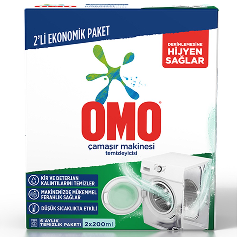 Omo Çamaşır Makinesi Temizleyicisi 2'li 400 Ml
