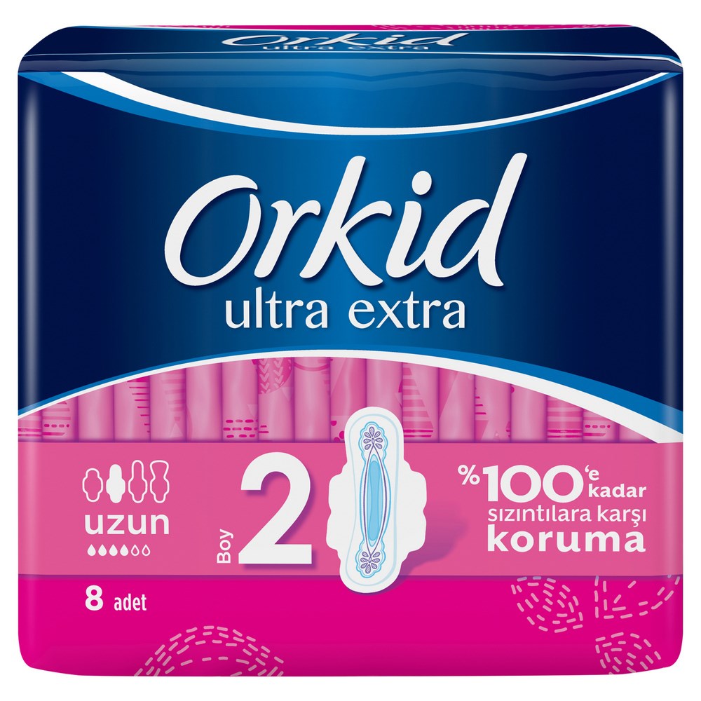 Orkid Ultra Extra Tekli 8'li Uzun