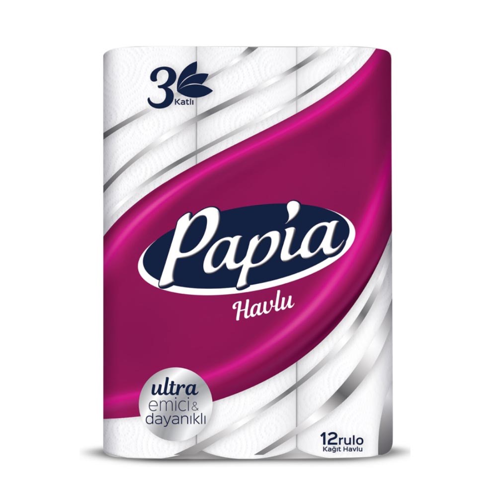 Papia Havlu 12'li 3 Katlı
