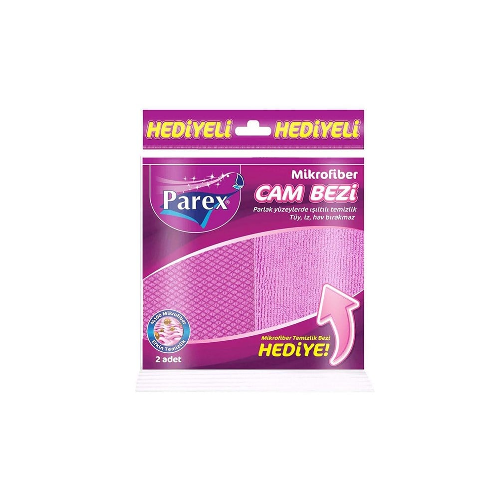 Parex Mikrofiber Cam Bezi + Temiz.bezi Hediyeli