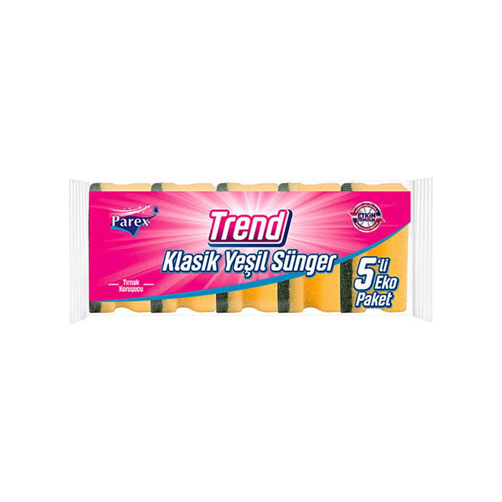 Parex Trend Sünger 5'li Oluklu