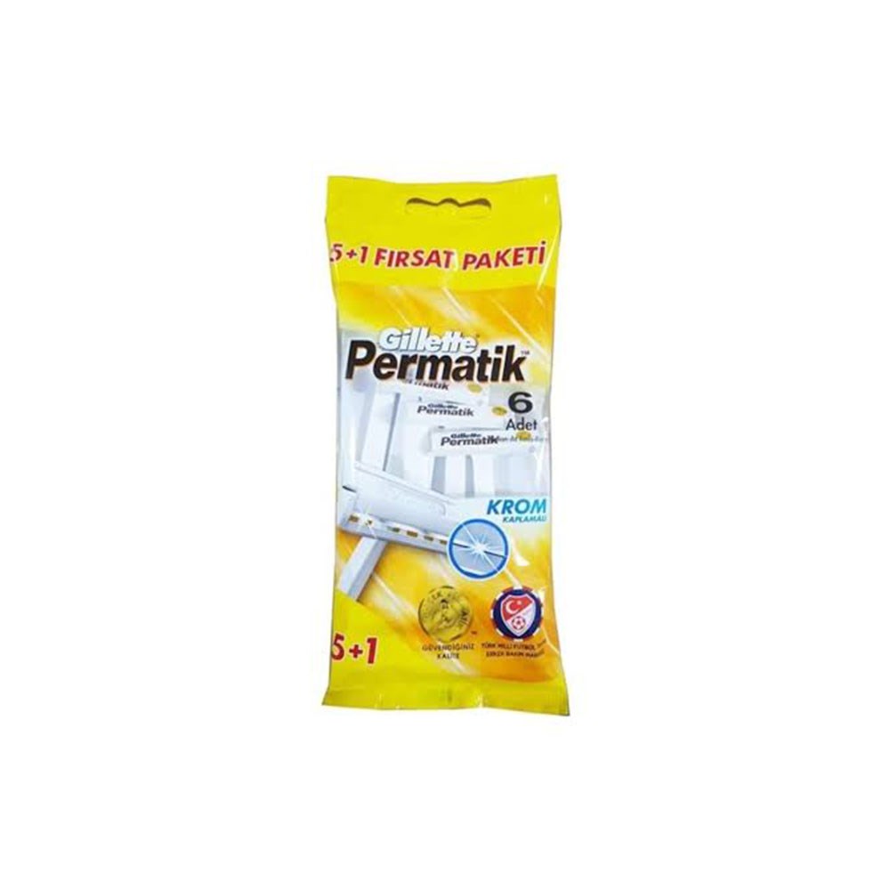 Permatik Tıraş Bıçağı 6'lı Poşet