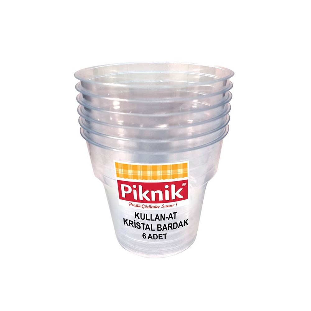 Piknik Kullan-at Kristal Bardak 6'lı