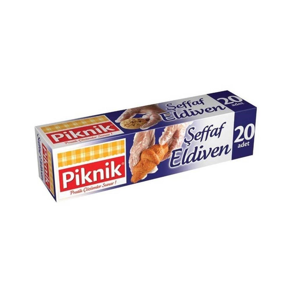 Piknik Şeffaf Eldiven 20'li