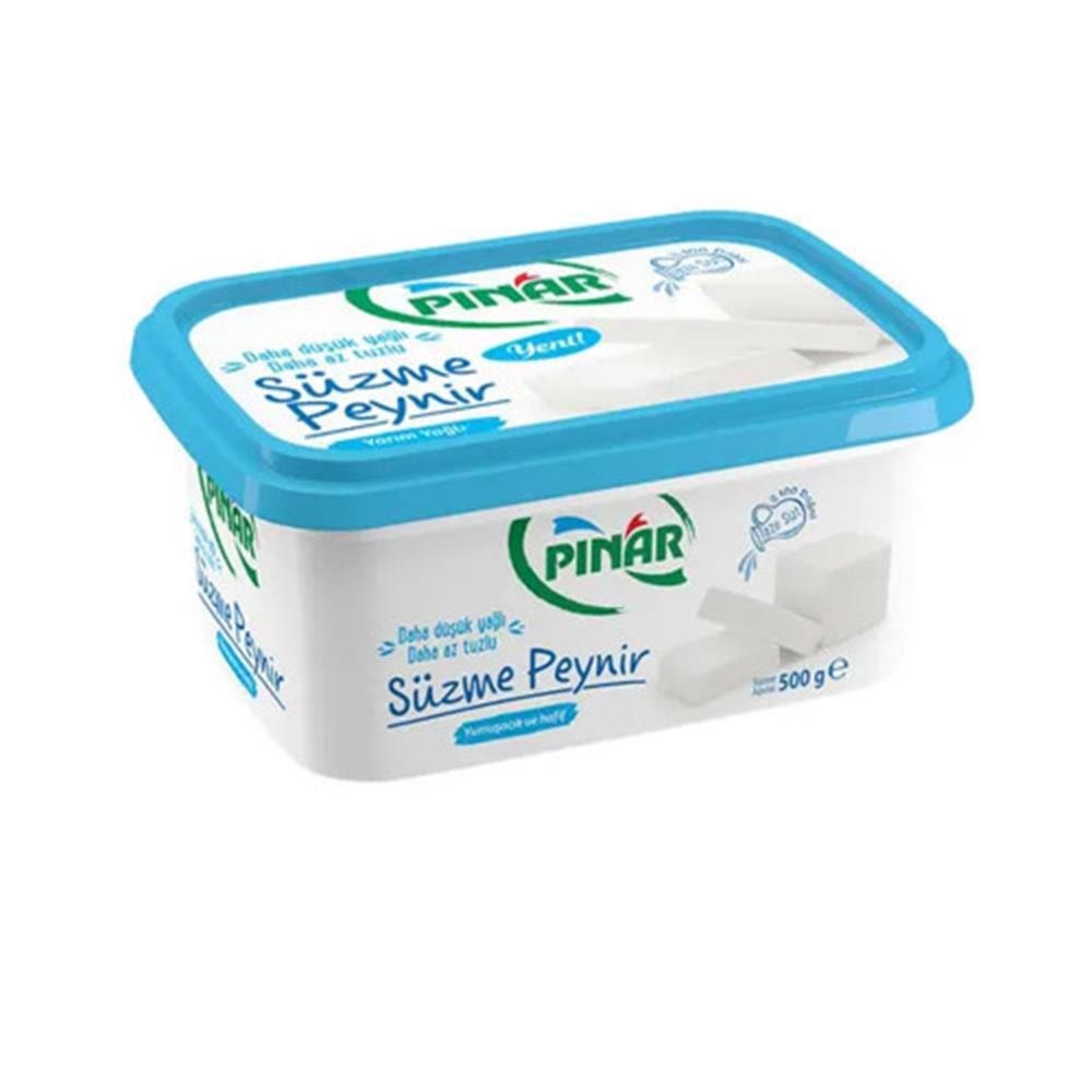 Pınar Süzme Peynir 500 Gr Y.yağlı