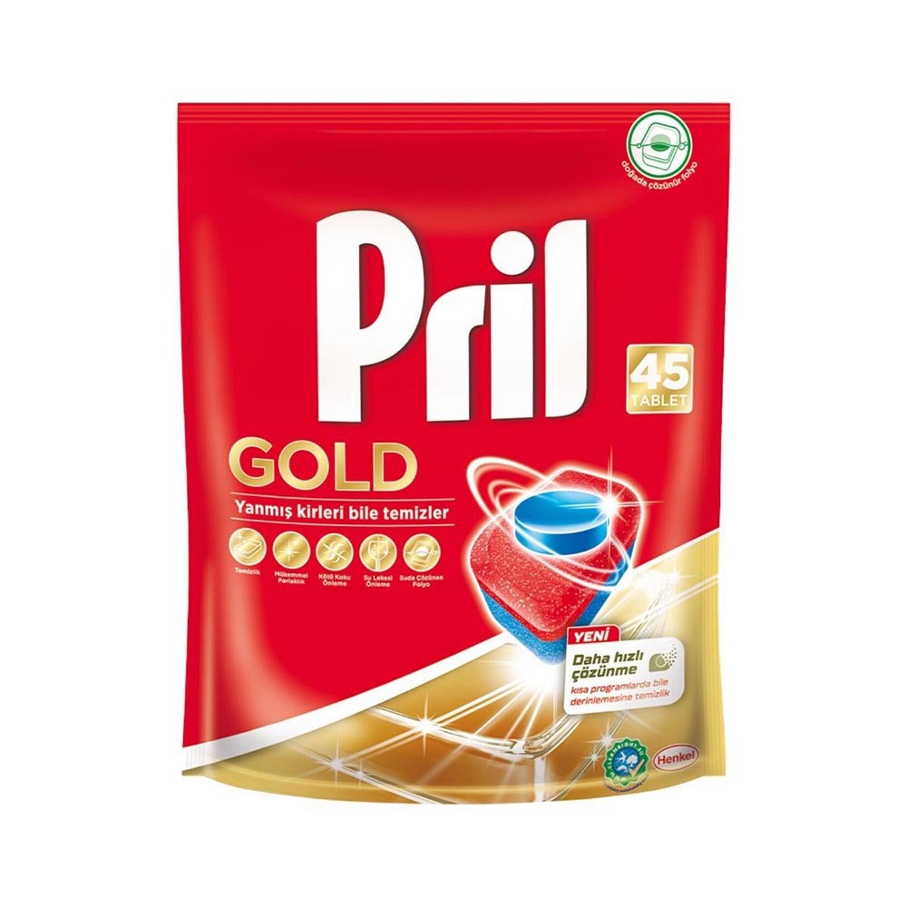 Pril Tablet Gold 45'li Poşet