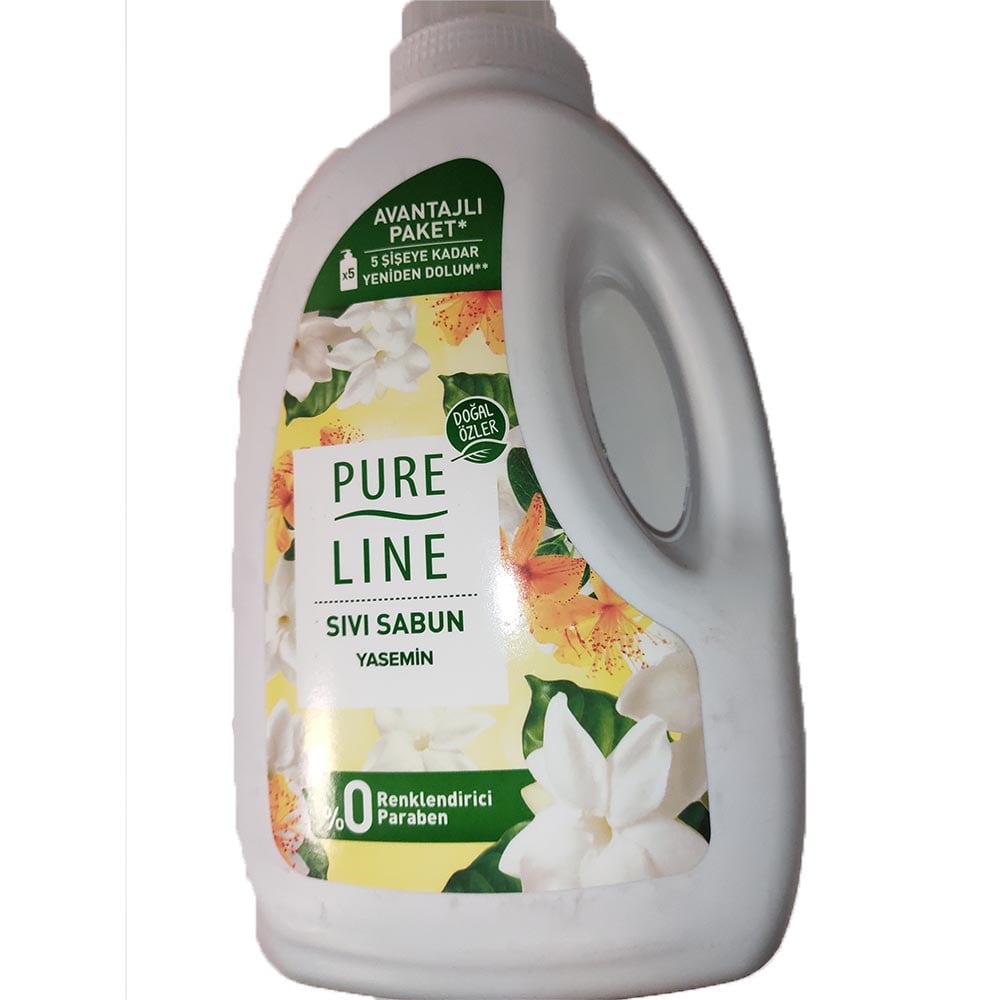 Pure Line Sıvı Sabun 1400 Ml Yasemin