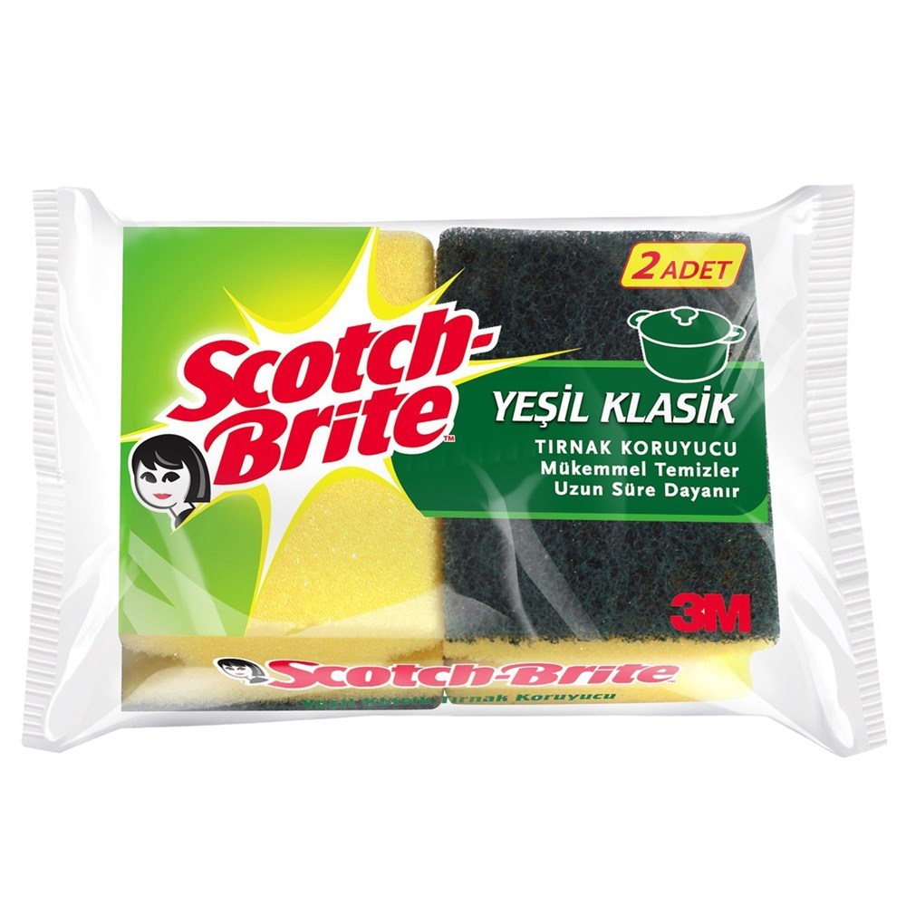 S.brite Sünger 2'li Klasik Oluklu