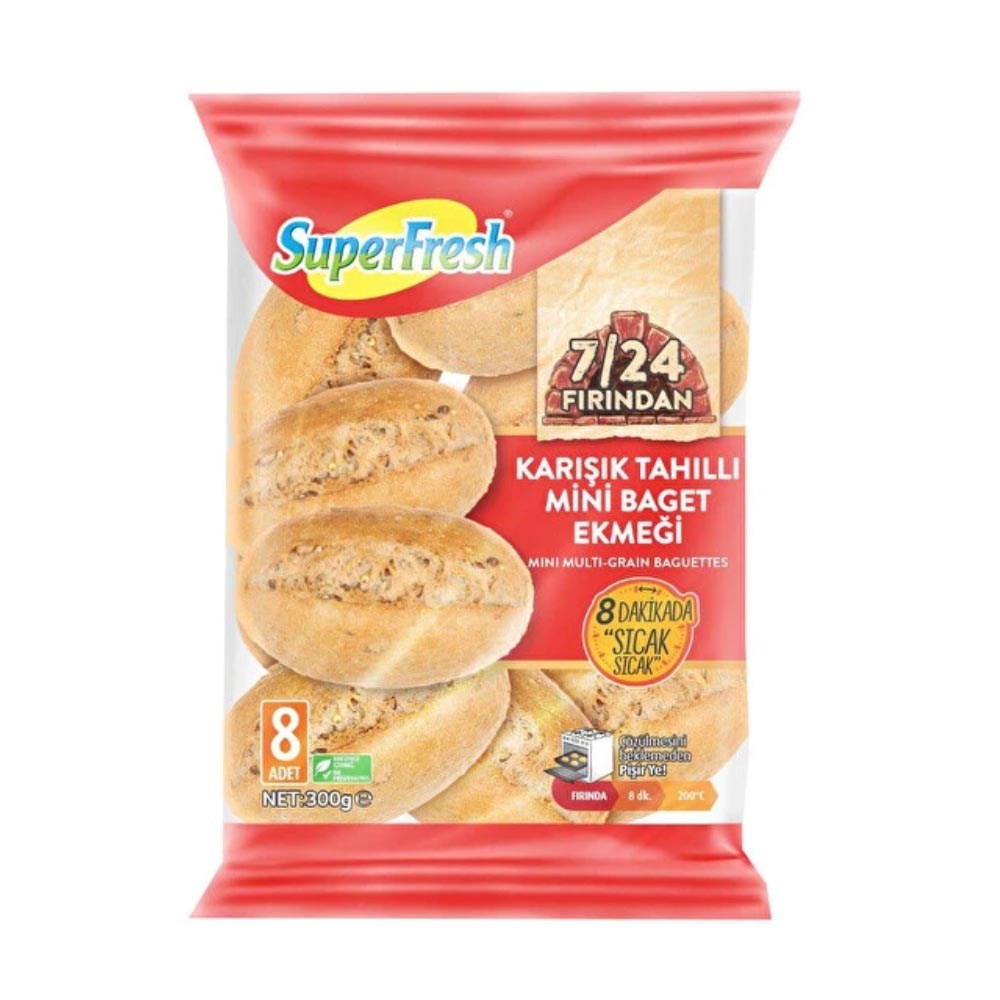 S.fresh Don.kar.tahıllı Mini Baget Ekmeği 8'li 300 Gr