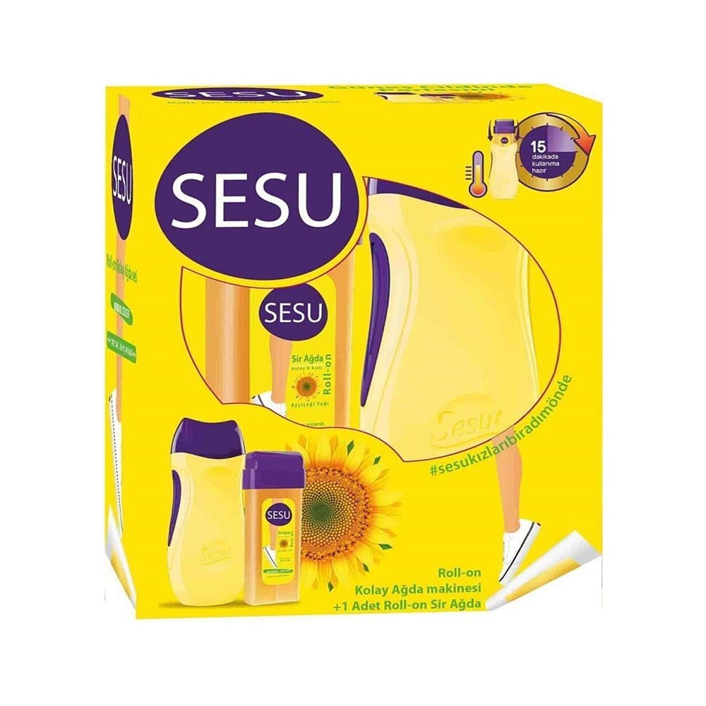 Sesu Roll-on Ağda Seti Sarı