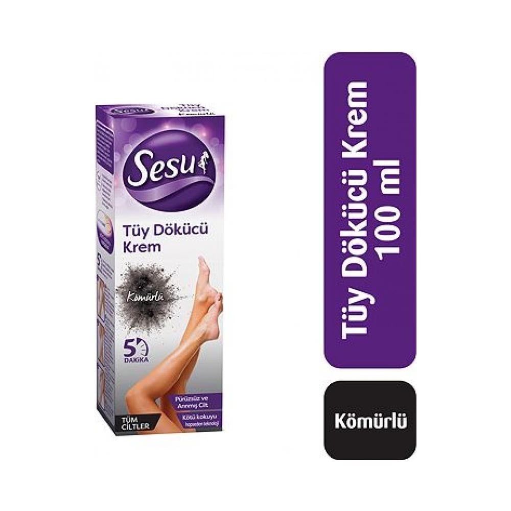Sesu Tüy Dökücü Krem 100 Ml Kömürlü Normal