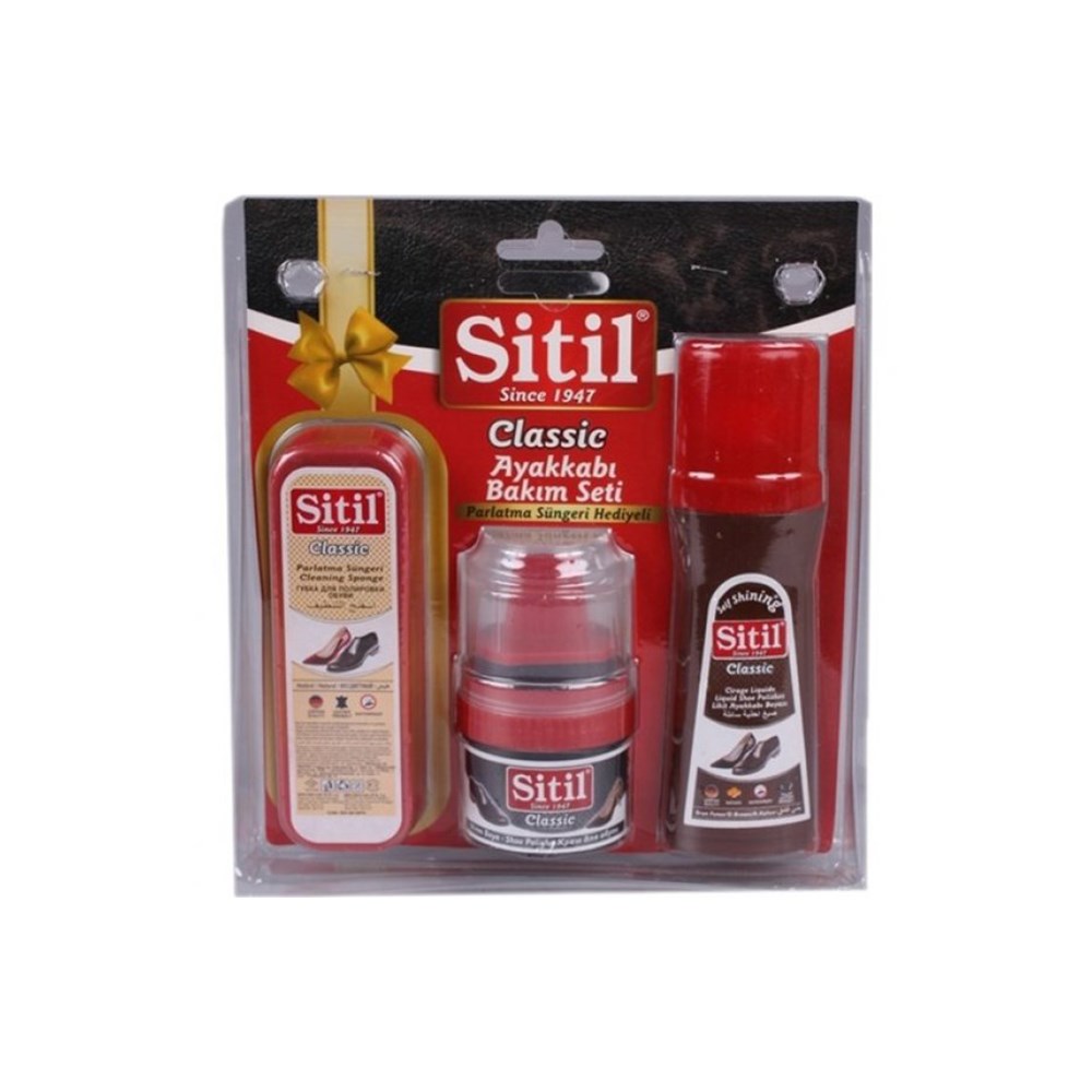 Sitil Ayakkabı Bakım Seti 3'lü Set