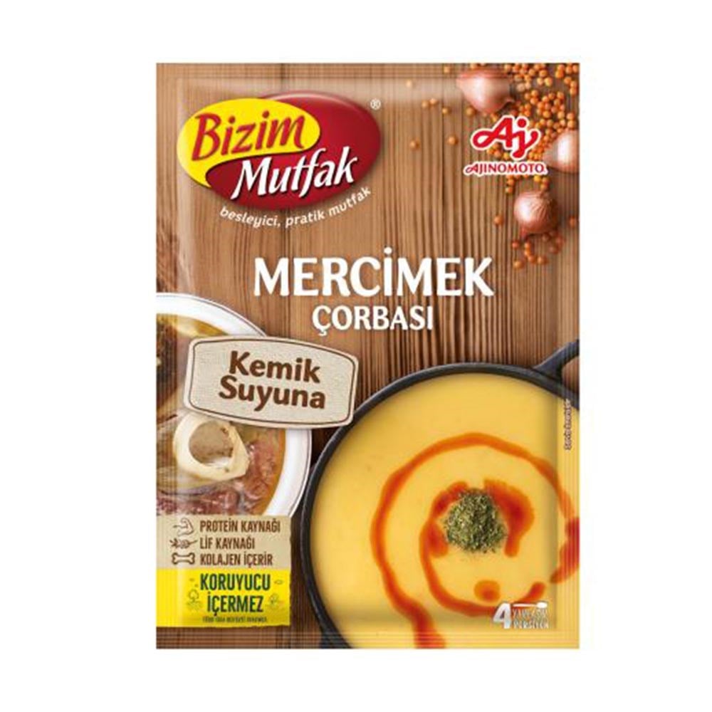 Ülker Bizim Çorba Kemik Suy.72 Gr Mercimek