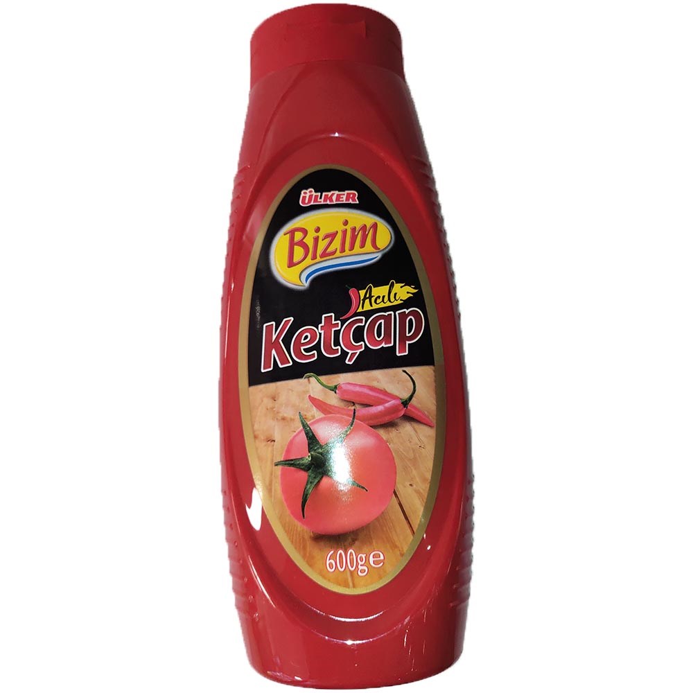 Ülker Bizim Ketçap 600 Gr Acılı