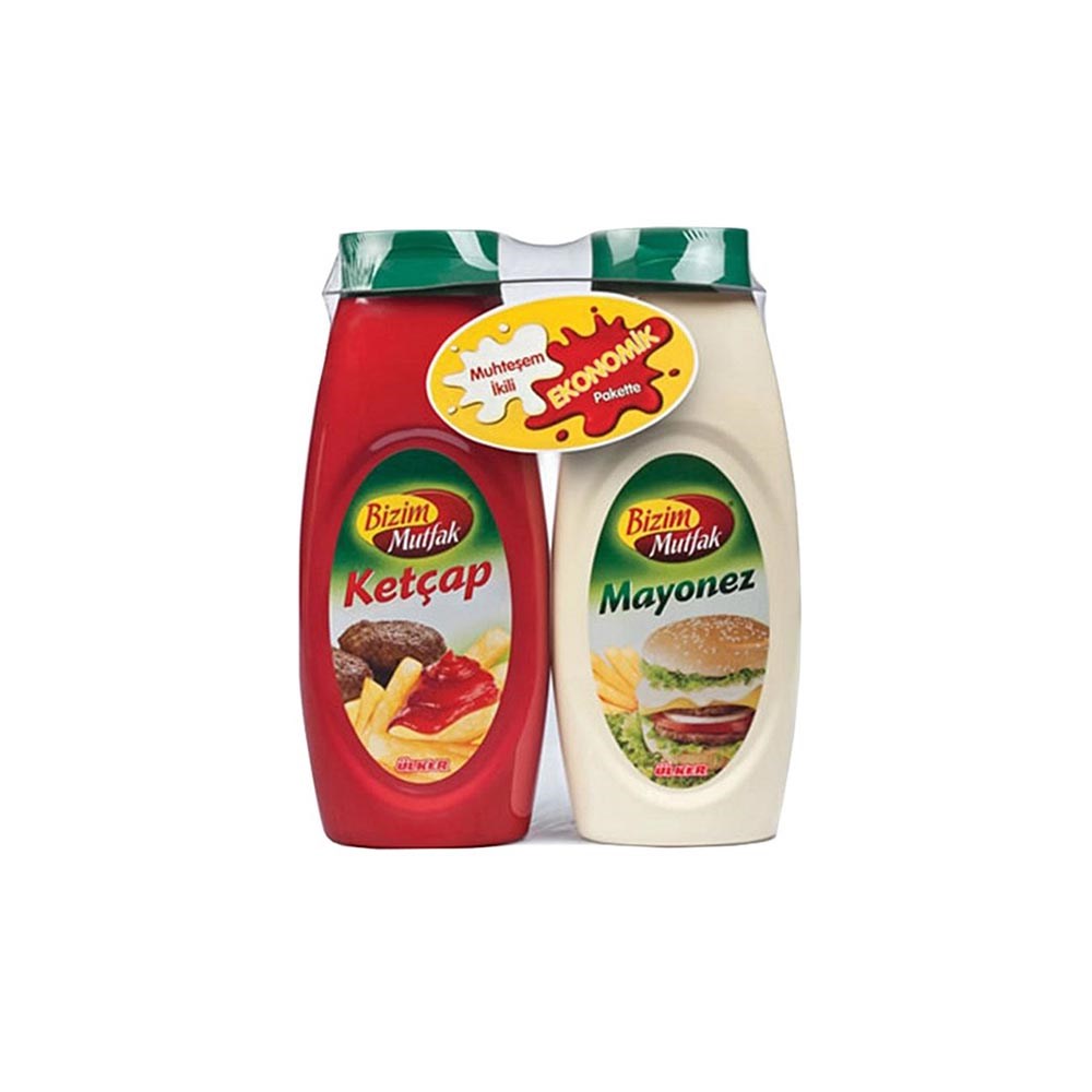 Ülker Bizim Ketçap & Mayonez 2'li 1140 Gr
