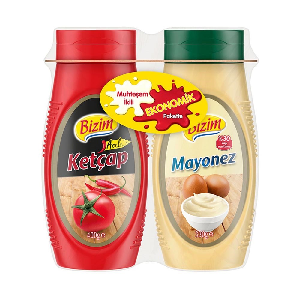 Ülker Bizim Ketçap&mayonez 2'li 730 Gr