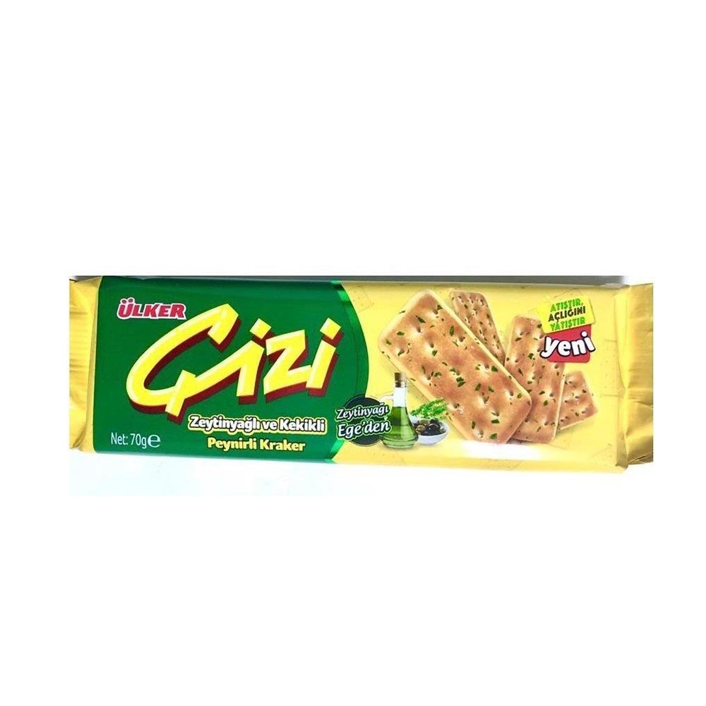 Ülker Çizi Kraker Z.yağlı Kekikli Peynirli 70 Gr