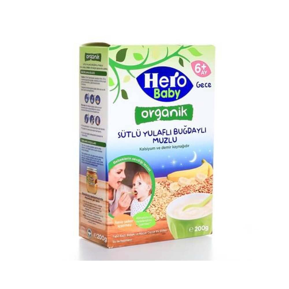 Ülker H.baby 200 Gr Organik Sütlü Yulaflı Buğdaylı Muzlu