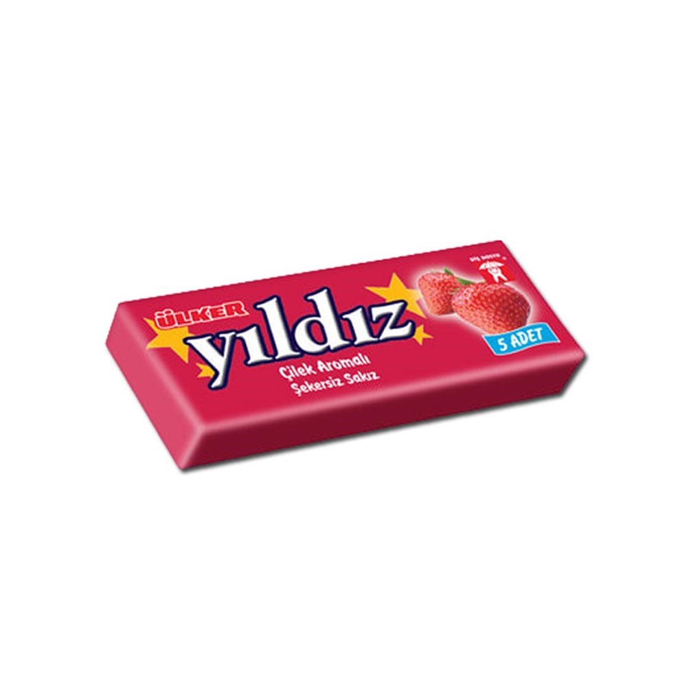 Ülker Yıldız Sakız 21 Gr 15'li Çilekli