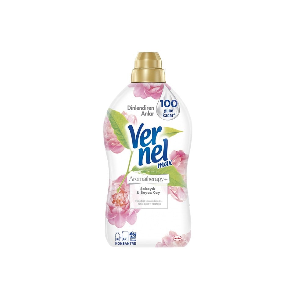 Vernel Max 1,44 Ml 60 Yıkama Şakayık & Beyaz Çay