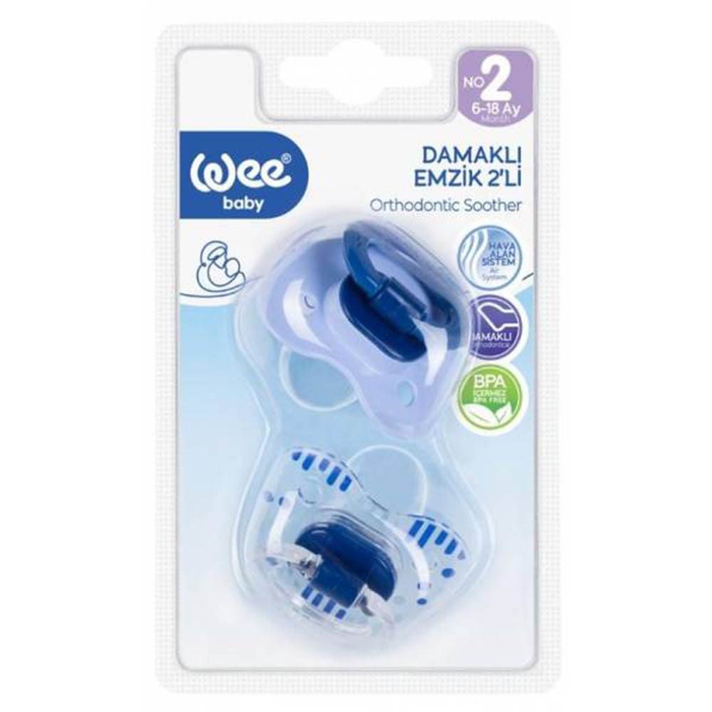W.baby Damaklı Emzik 2'li No:2 Kod:166