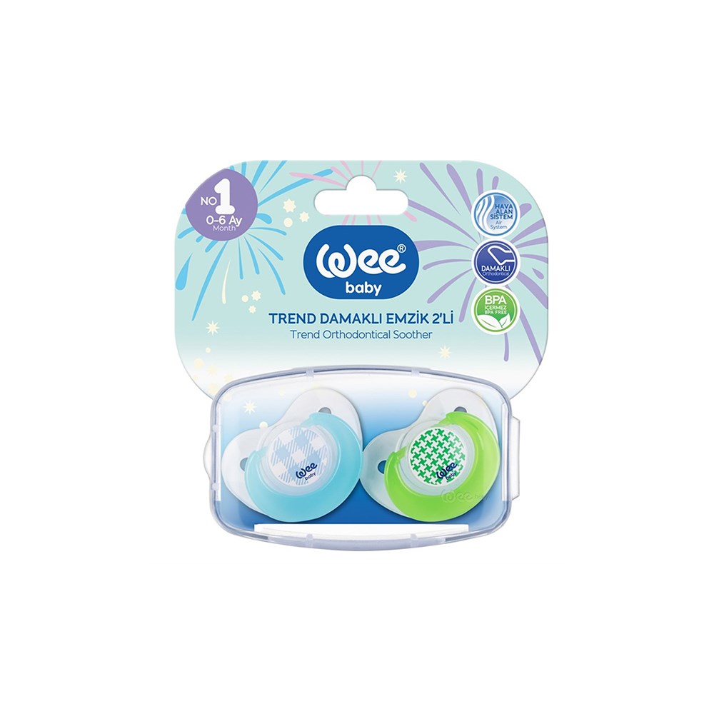 W.baby Trend Damaklı Emzik 2'li Kod:154