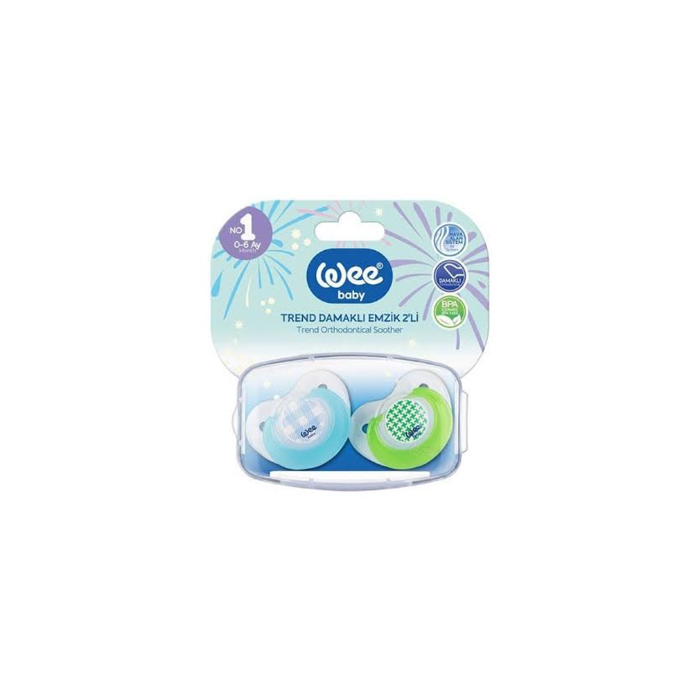 W.baby Trend Damaklı Emzik 2'li Kod:155