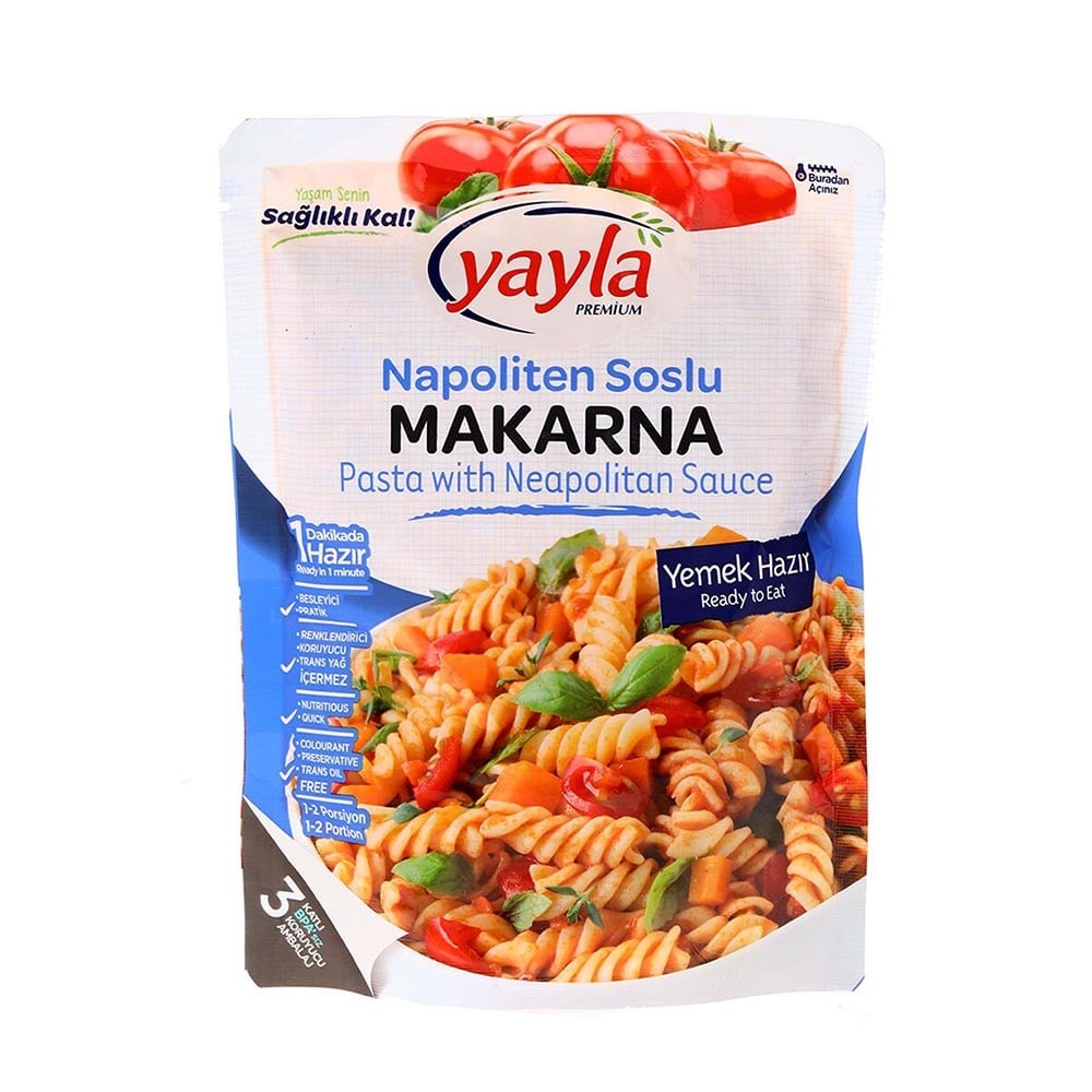Yayla Makarna 250 Ml Napoliten Soslu Hazır Y. Bg