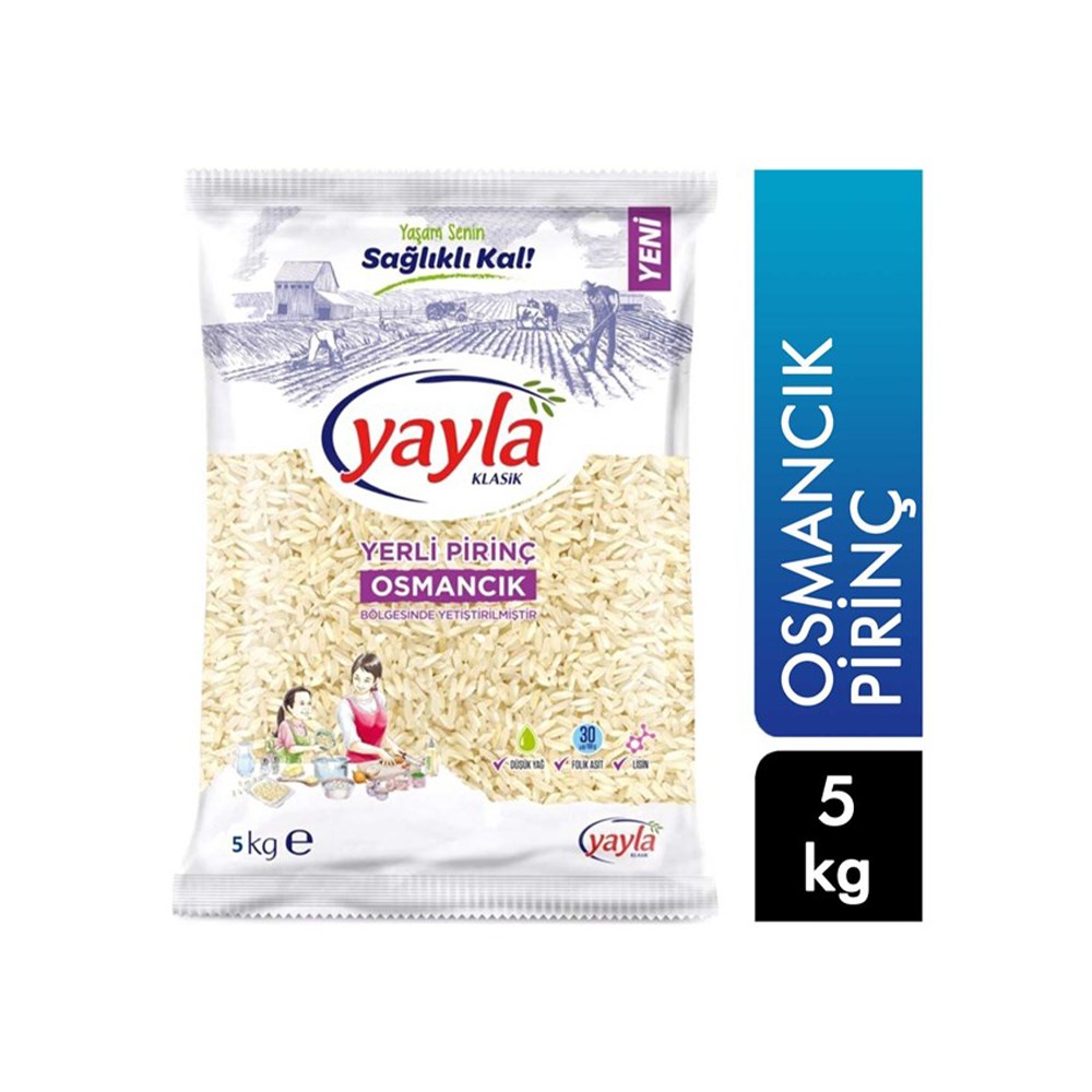 Yayla Pirinç 5 Kg Osmancık Çuval
