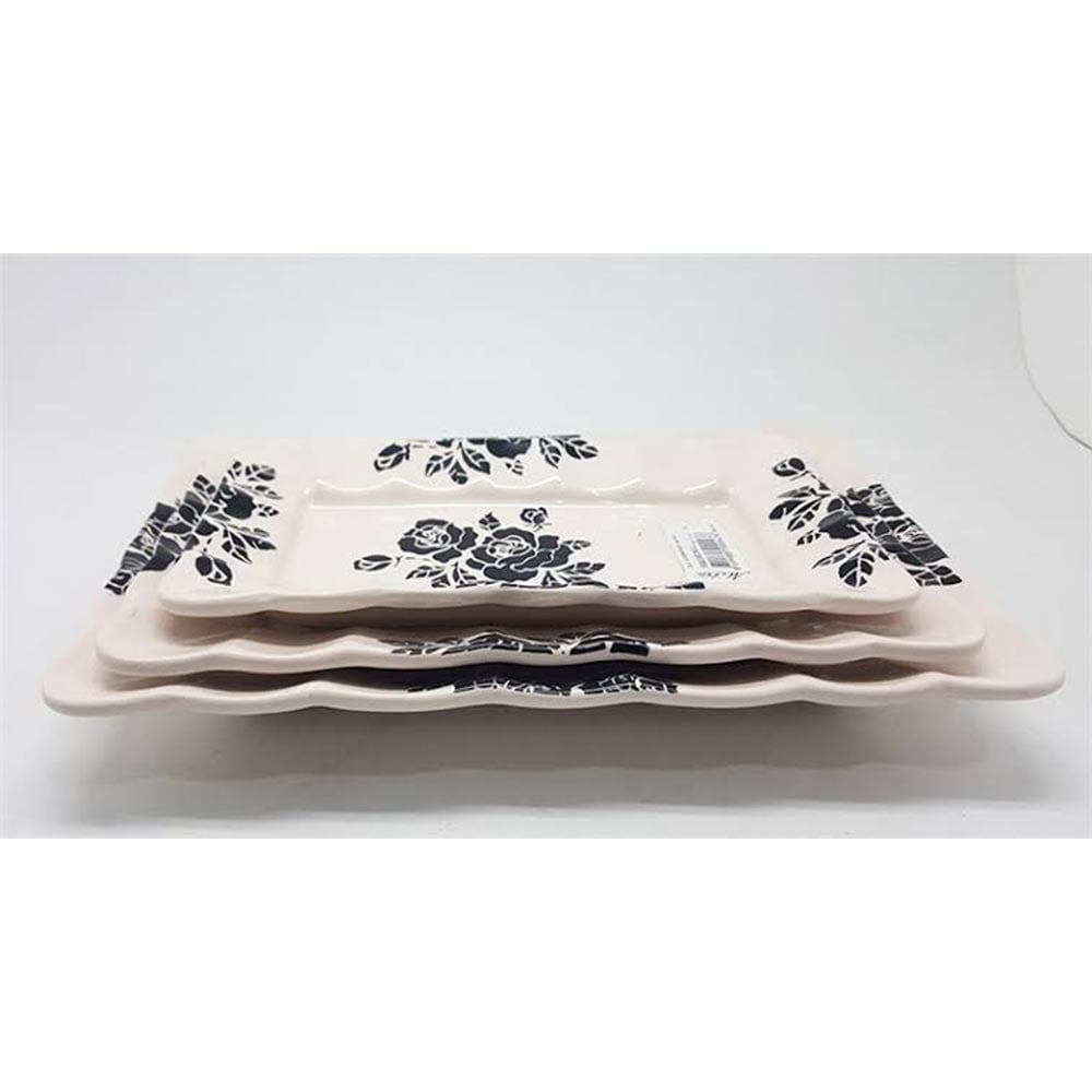 Yns Kayık Tabak 3'lü 9902003 Rose