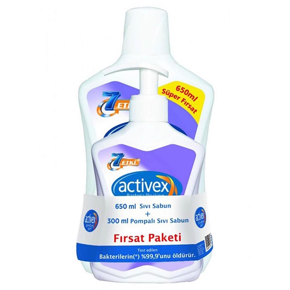 Activex Sıvı Sabun 650 Ml + 300 Ml Hassas