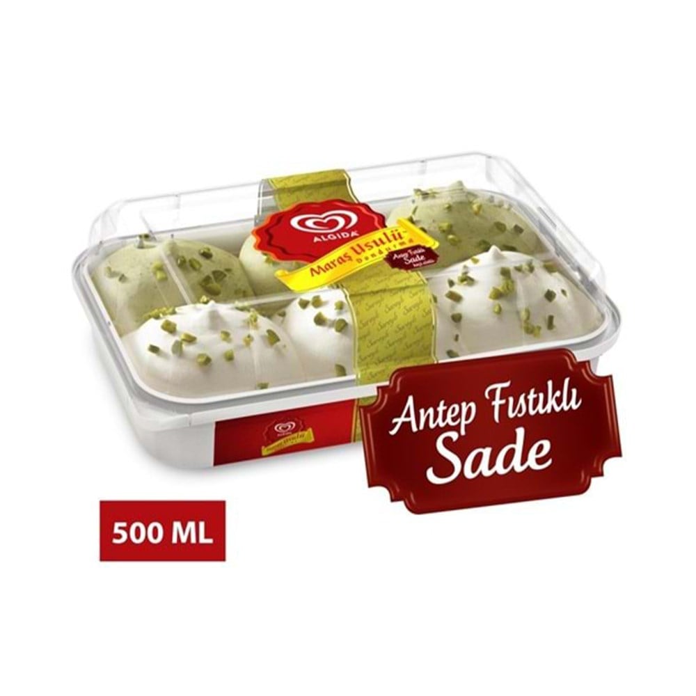 Algida Maraş Usulü Sade Fıstıklı 500 Ml