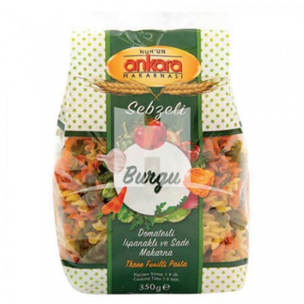 Ankara Makarna 350 Gr Sebzeli Burgu