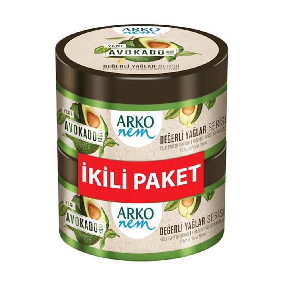 Arko Krem Nem 250 Ml+250 Ml Avokado