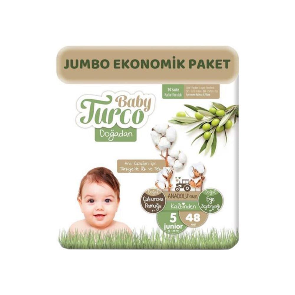 Baby Turco Doğadan Hesaplı 5 Junior (12-25 Kg) 48 Adet