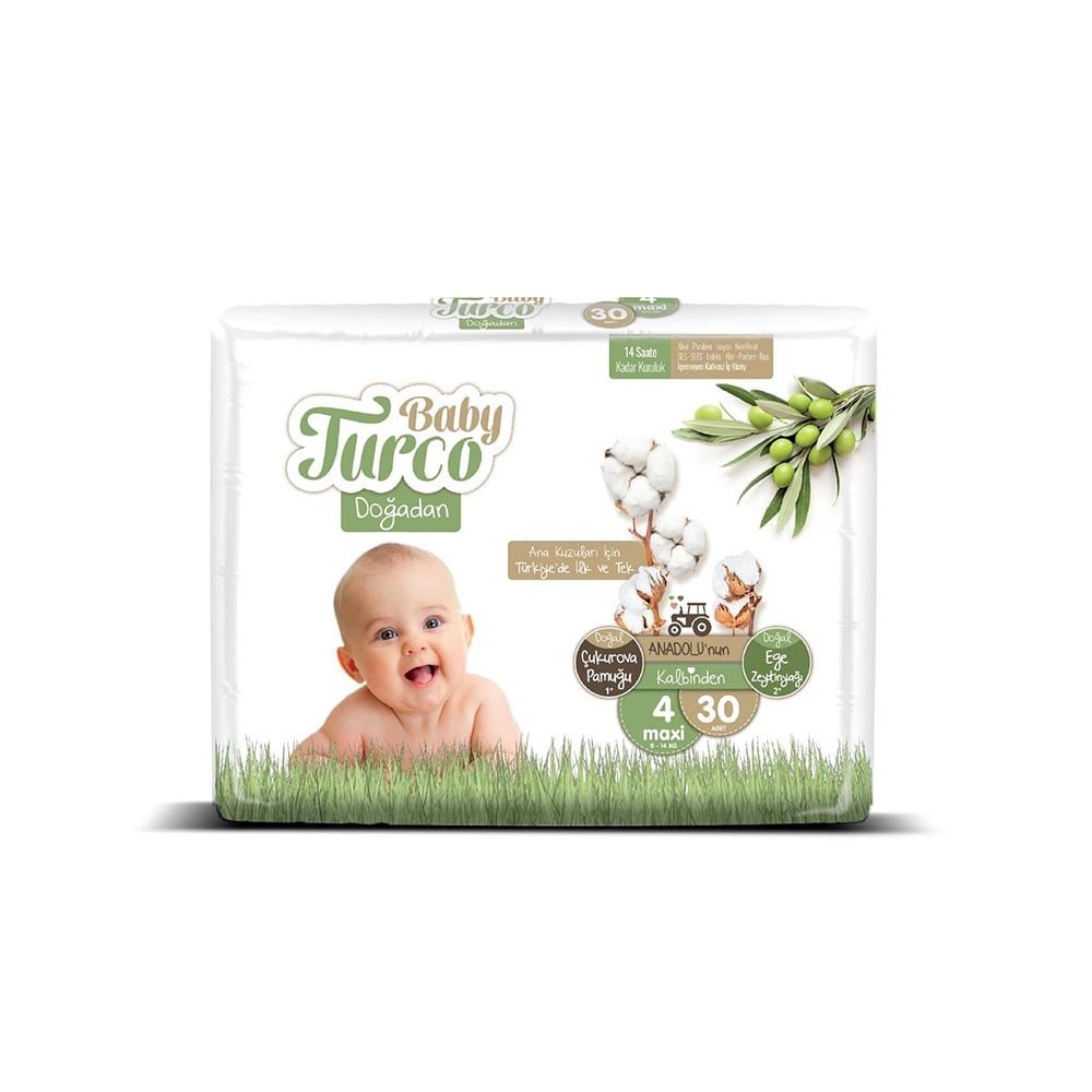 Baby Turco Doğadan Külot 4 Maxi (8-18 Kg) 30 Adet