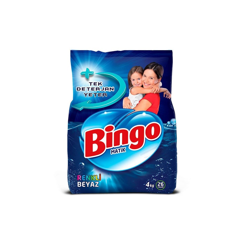 Bingo Matik 4 Kg Renkli Beyaz