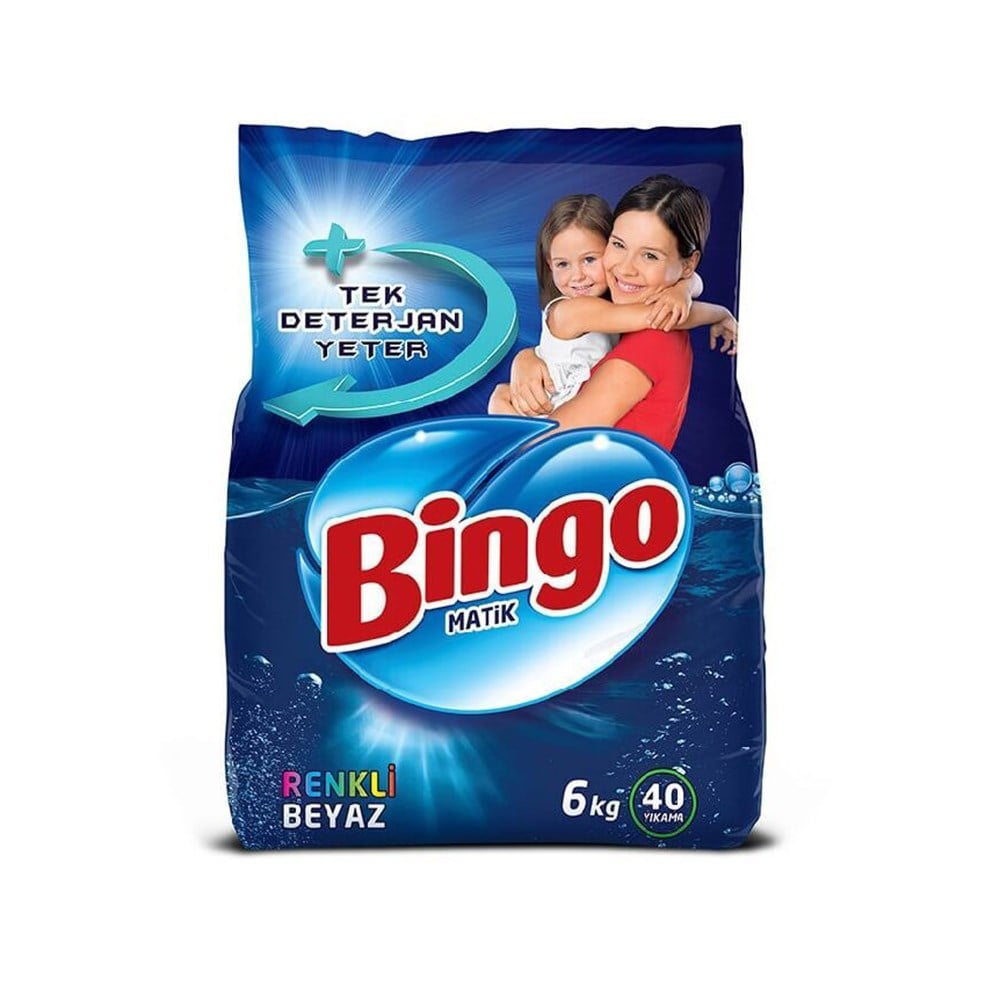 Bingo Matik 6 Kg Renkli Beyaz