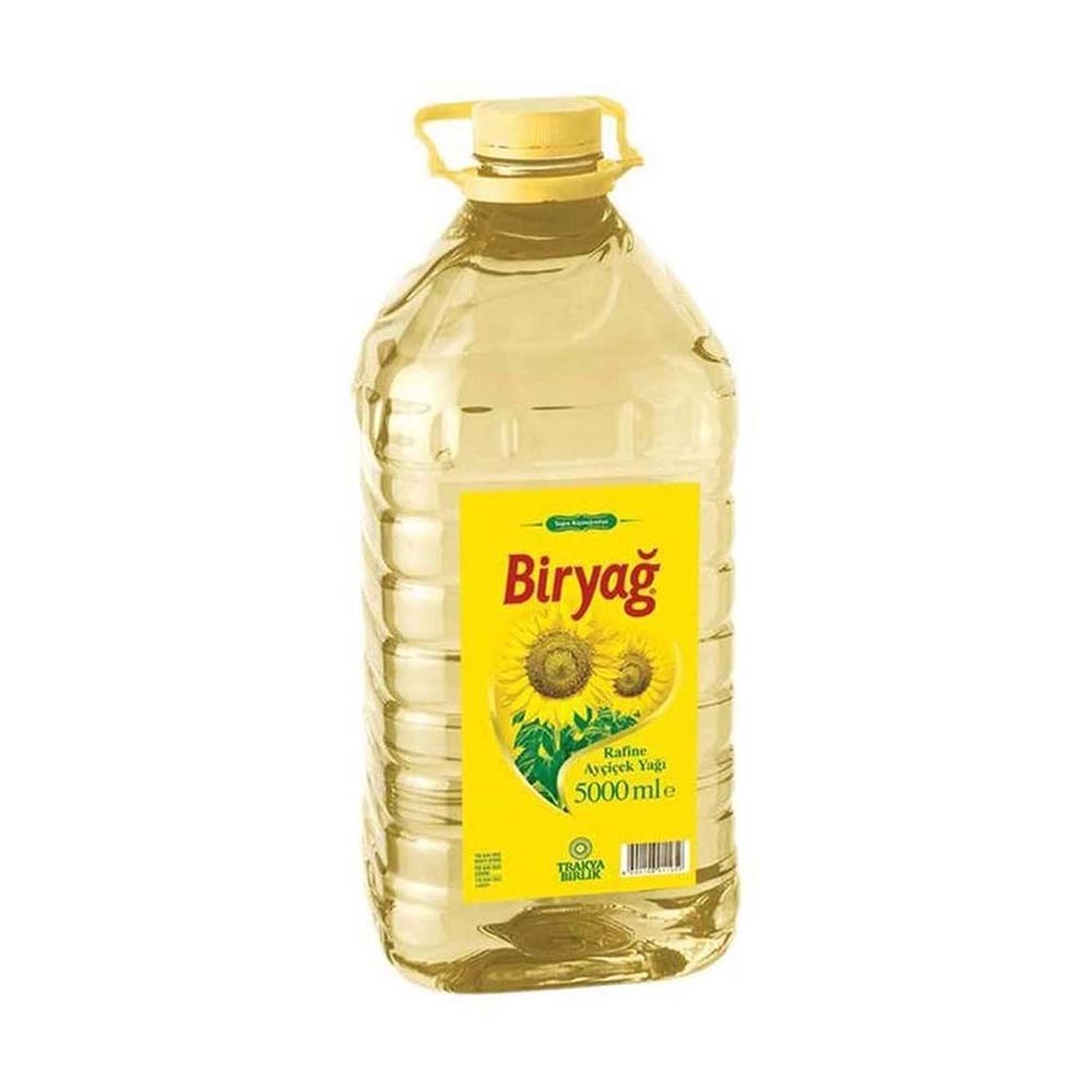 Biryağ Ayçiçek 5 Lt Kare Pet Köşeli