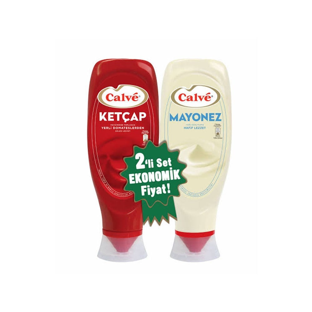 Calve Ketçap 600 Gr Sade + Mayonez 540 Gr