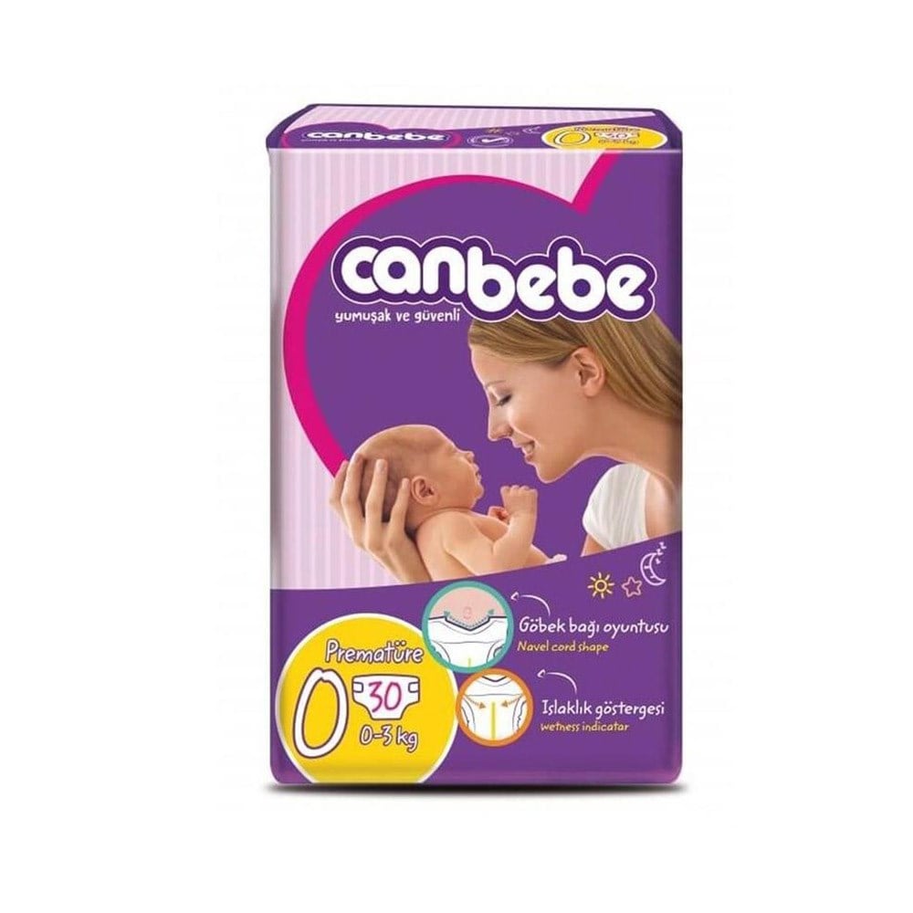 Canbebe İkiz Paket 0 Prematüre 0-3 Kg 30 Adet
