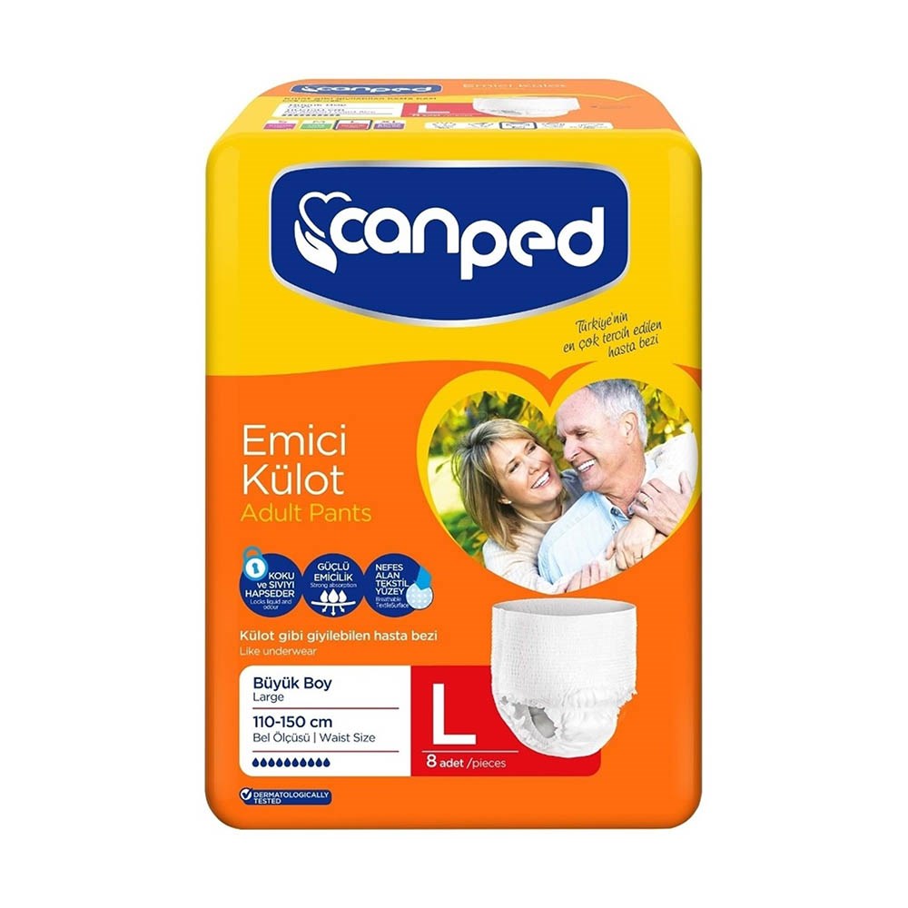 Canped Emici Külot Bez Büyük Large 8 Adet