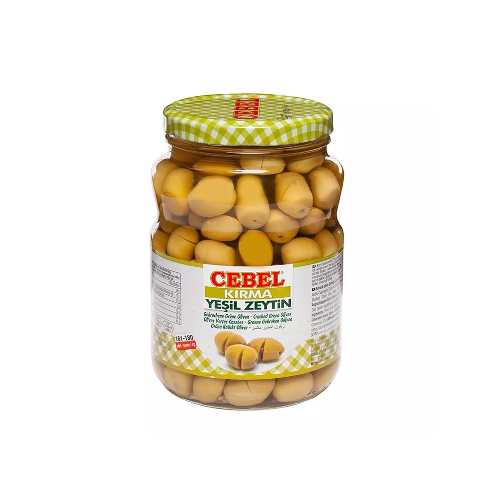 Cebel Yeşil Zeytin Çizik 400 Gr Cam