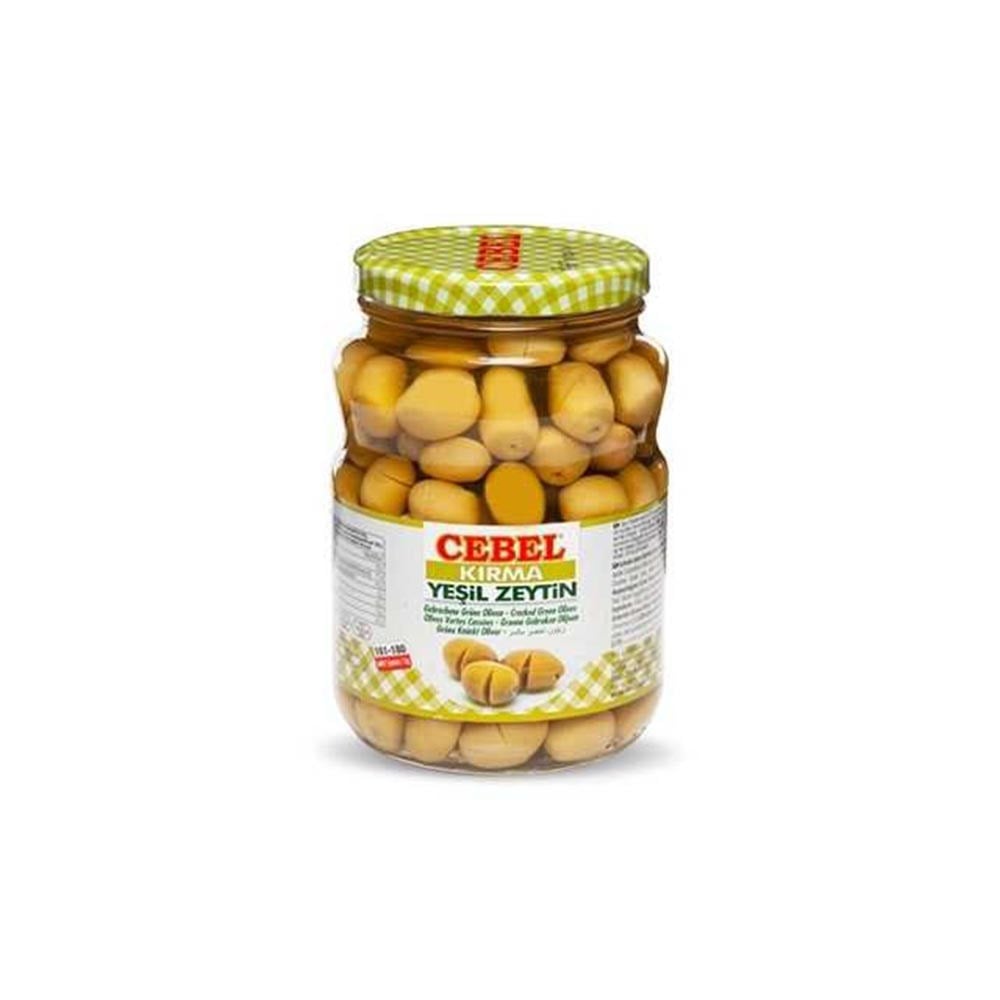 Cebel Yeşil Zeytin Kırma 900 Gr Cam