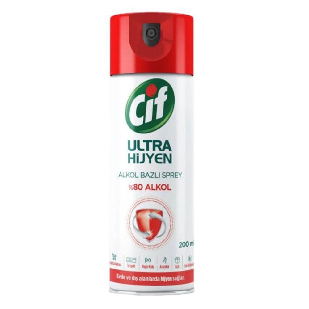 Cif Sprey 200 Ml Ultra Hijyen Alkol Bazlı