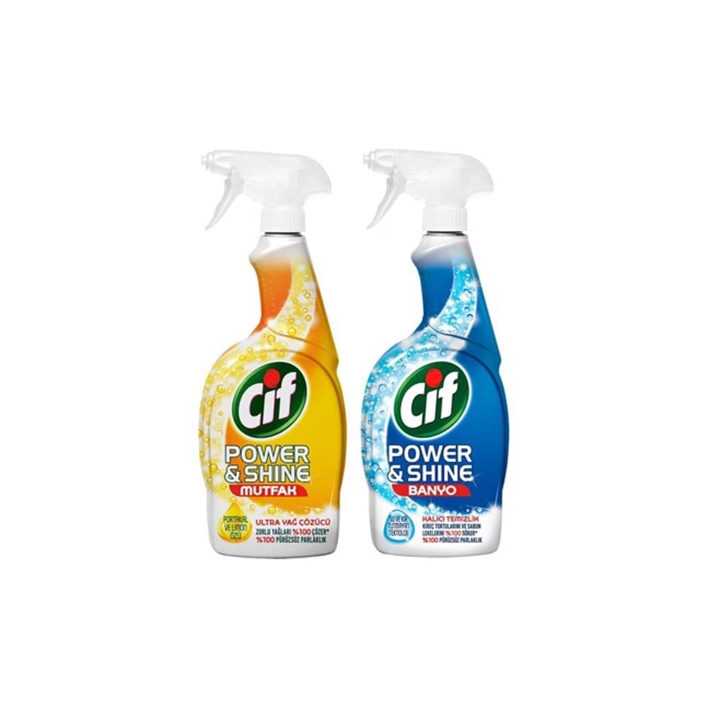 Cif Sprey 750 Ml P&s Mutfak + 750 Ml Banyo