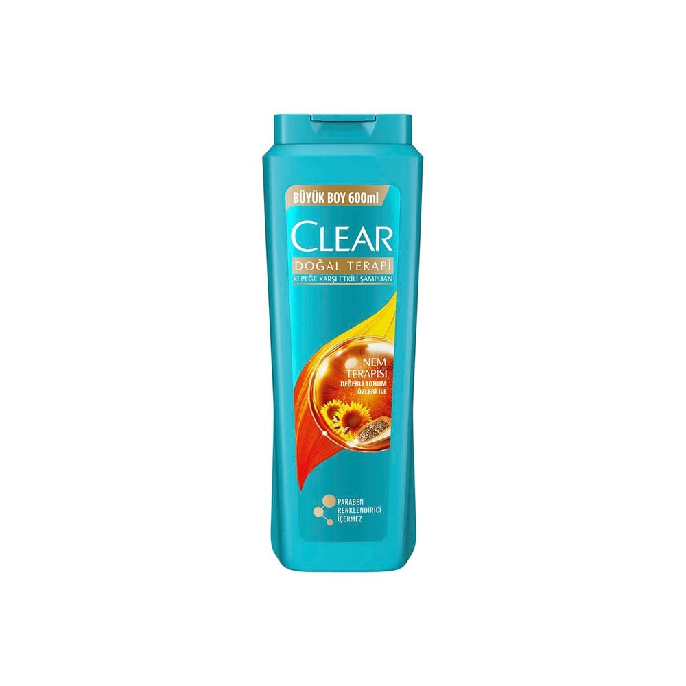 Clear Şampuan 600 Ml Doğal T.nem Terapisi
